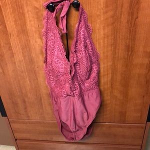 Beautiful Mauve one piece swimsuit